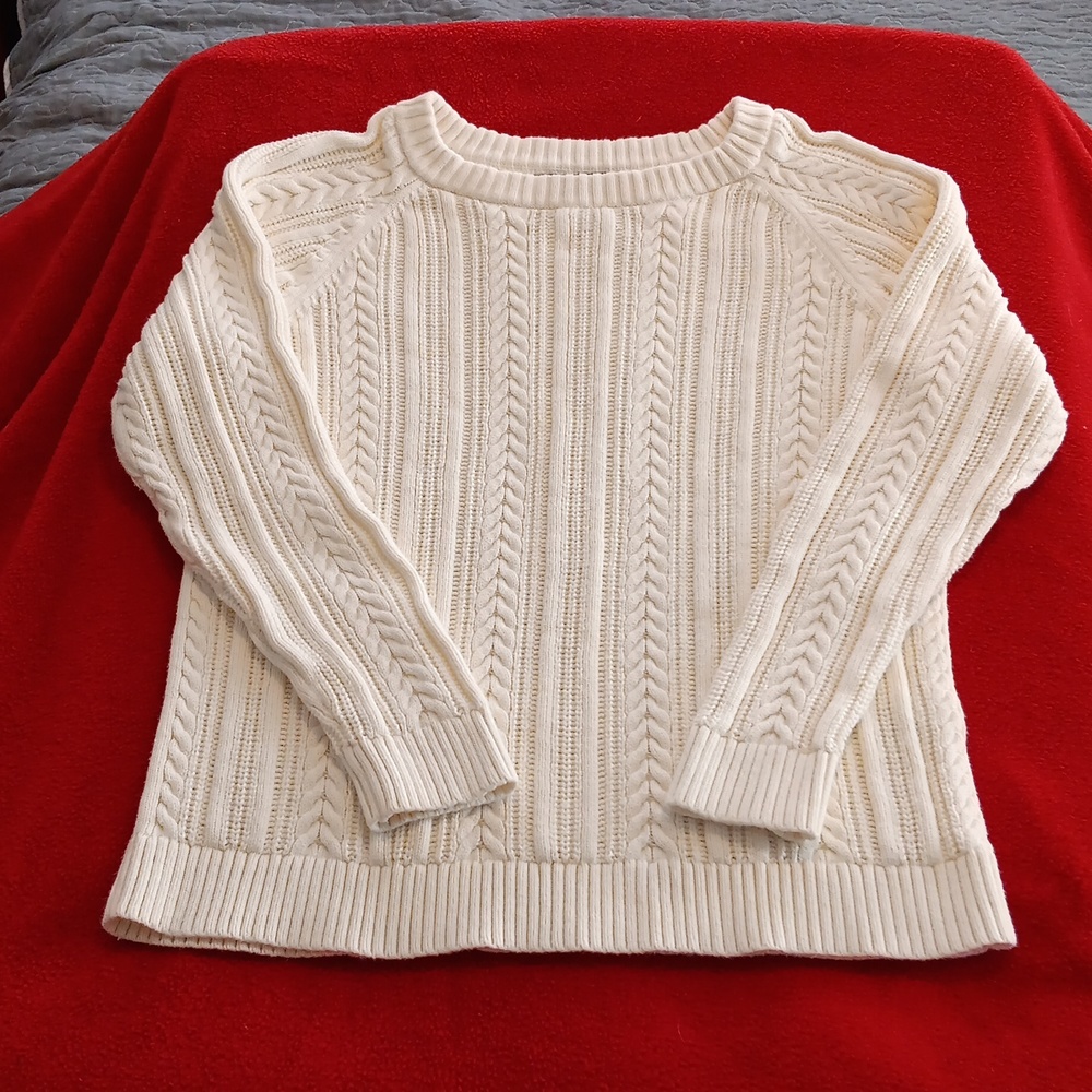 Land's End cable knit sweater